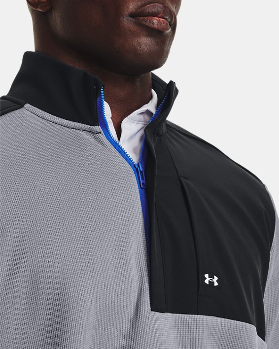 Men's UA Storm SweaterFleece ½ Zip, Gray, pdpMainDesktop image number 3